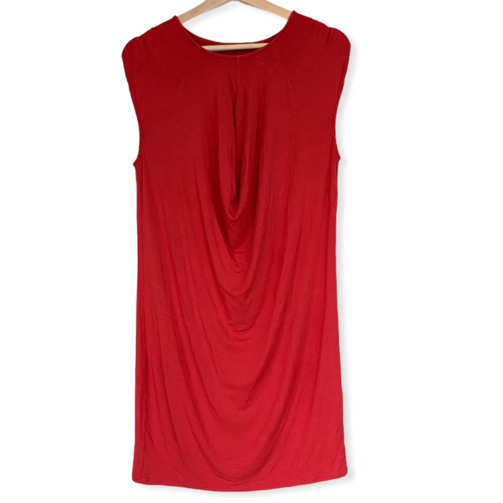 New LA Made Shift Dress w/Draping and Ruched Shoulders